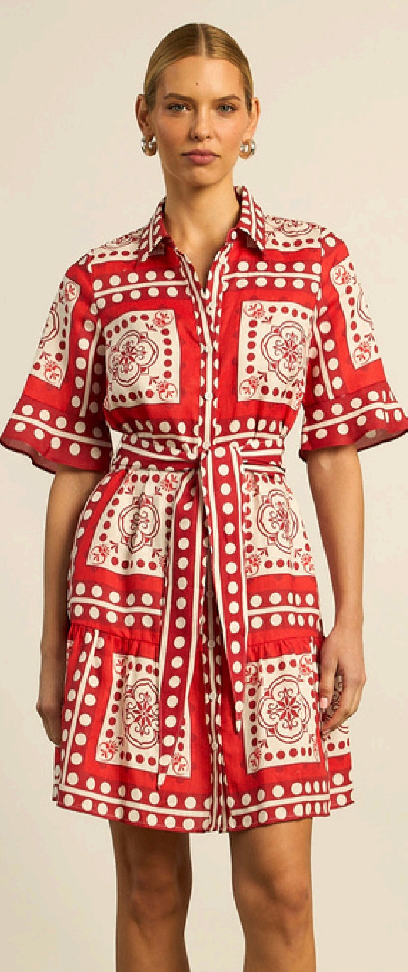 Zoe Kratzmann Submerge dress Red tile