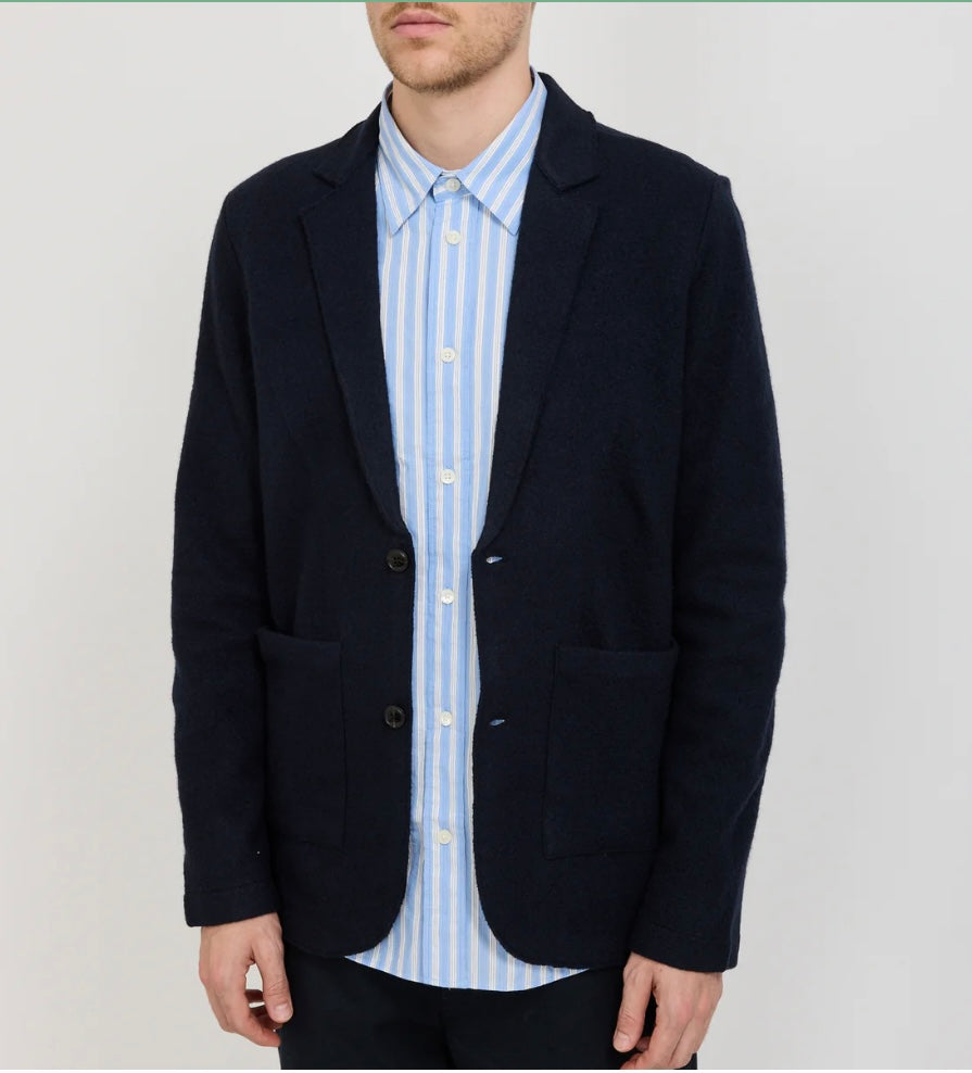 NN07 Blazer Boiled Wool - Black