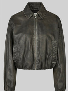 Second Female Lato Leather bomber jacket