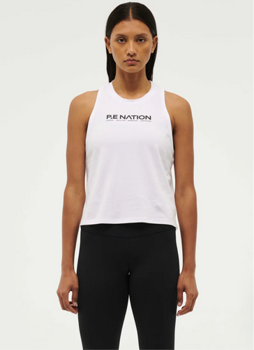 PE Nation Aero Tank in Optic White