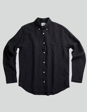 Load image into Gallery viewer, NN07 Levin Shirt in Black Linen