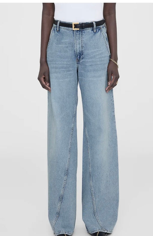 ANINE BING ブルー デニム ジーンズ 29 BRILEY BLUE ANINE BING: Blue Briley Jeans | SSENSE