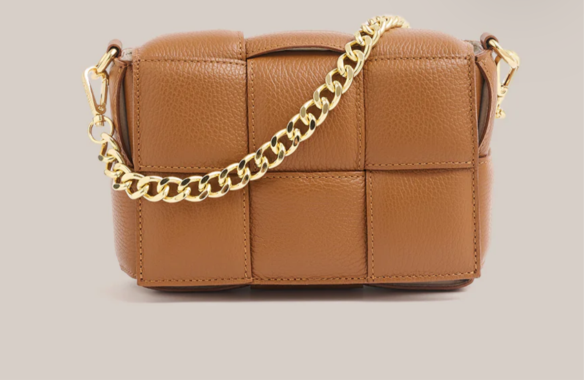 Vestirsi Margot Woven Bag Light Chestnut
