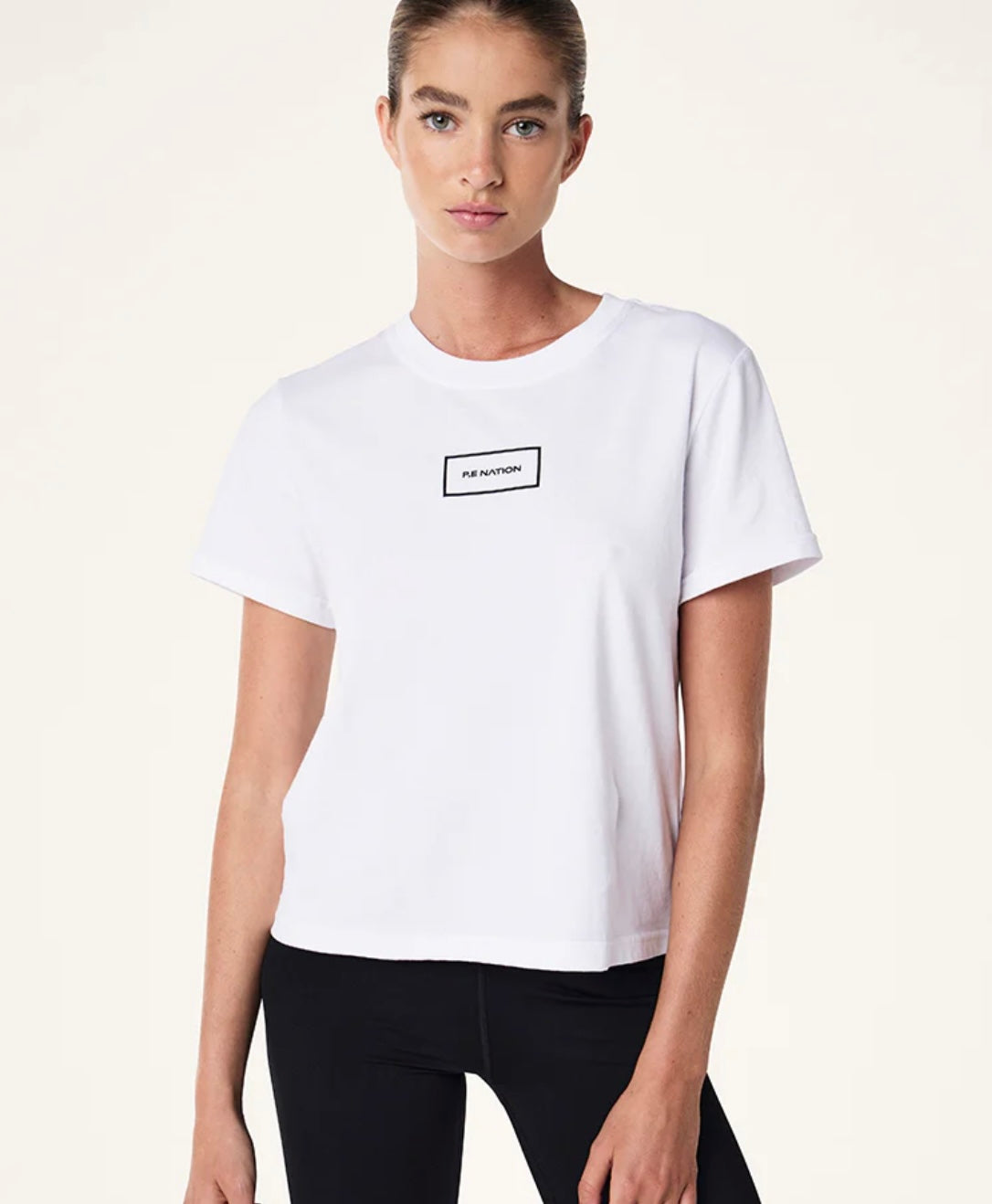 PE Nation Kite Tee in Optic White