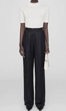 Load image into Gallery viewer, Anine Bing Carrie Pant Black Linen Blend
