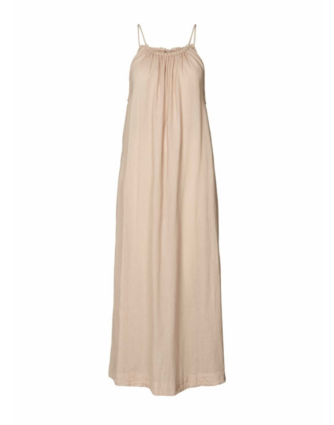 Rabens Saloner Cotton Halter Dress in Olive