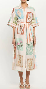 Kivari Coastline Shirt midi dress