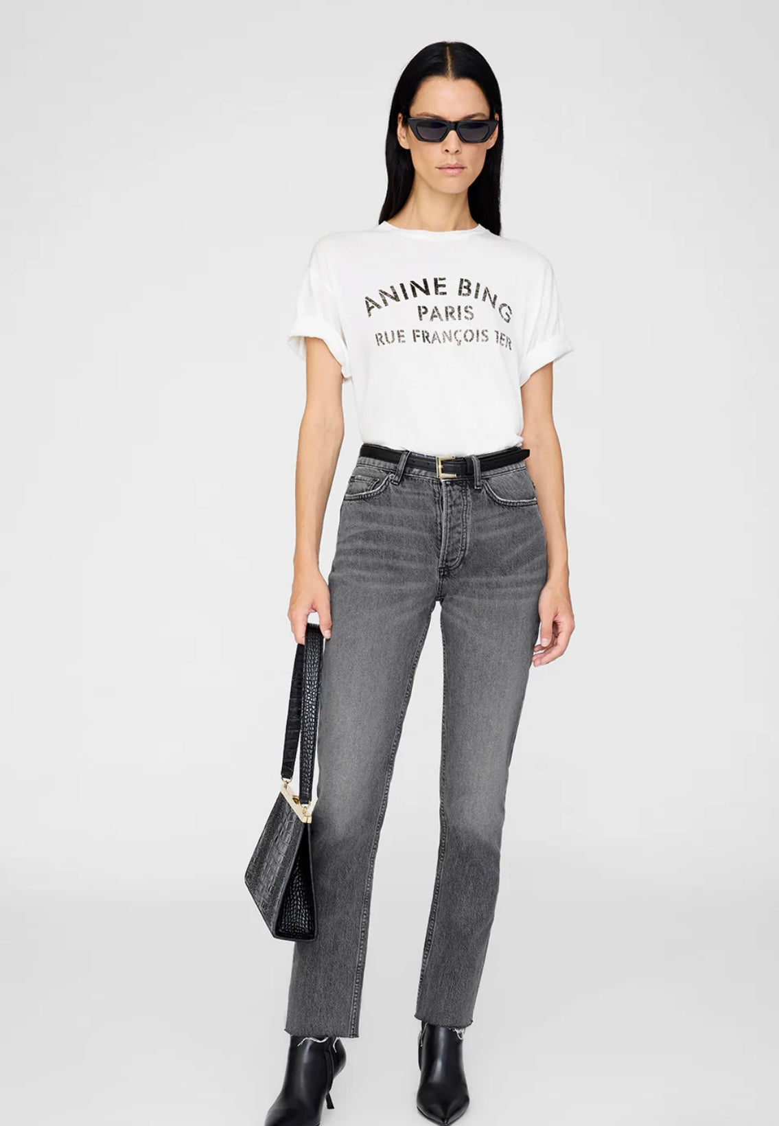 Anine Bing Cohen Tee Paris Stencil