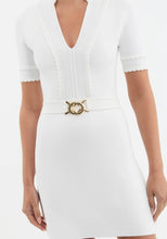 Load image into Gallery viewer, Rebecca Vallance Lela Knit Mini Dress Ivory