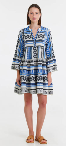 Devotion Twins Ella Short Dress Blue Black