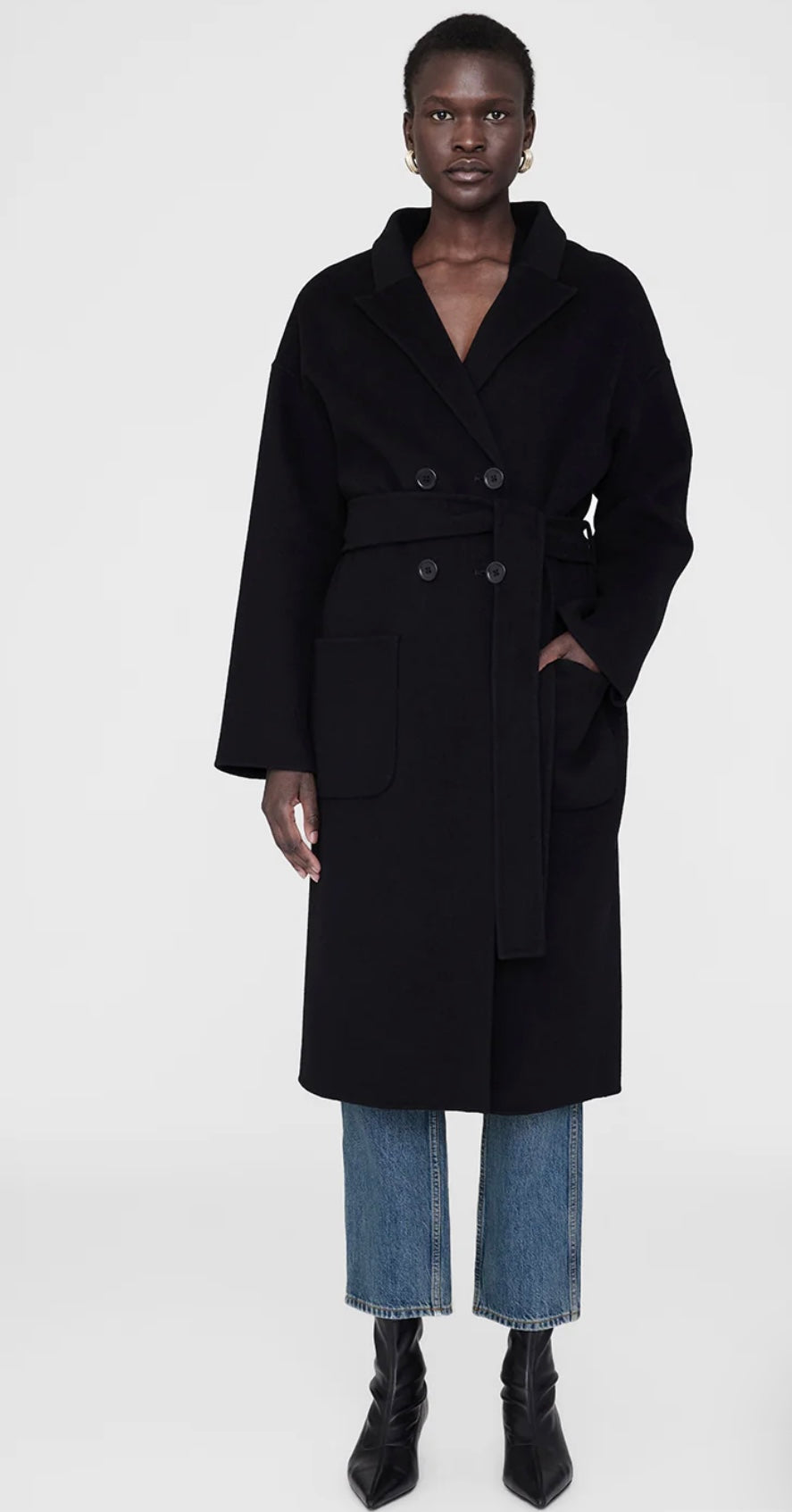 Anine Bing Dylan Coat Black
