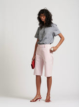 Load image into Gallery viewer, Le Stripe Le Weekend Cotton Nylon Shorts in Icy Pink