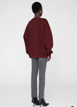Load image into Gallery viewer, Anine Bing Miles Sweatshirt Chenille Signature Cabernet