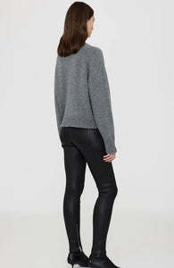 Anine Bing Kendrick University Sweater ‘Paris’ in Charcoal