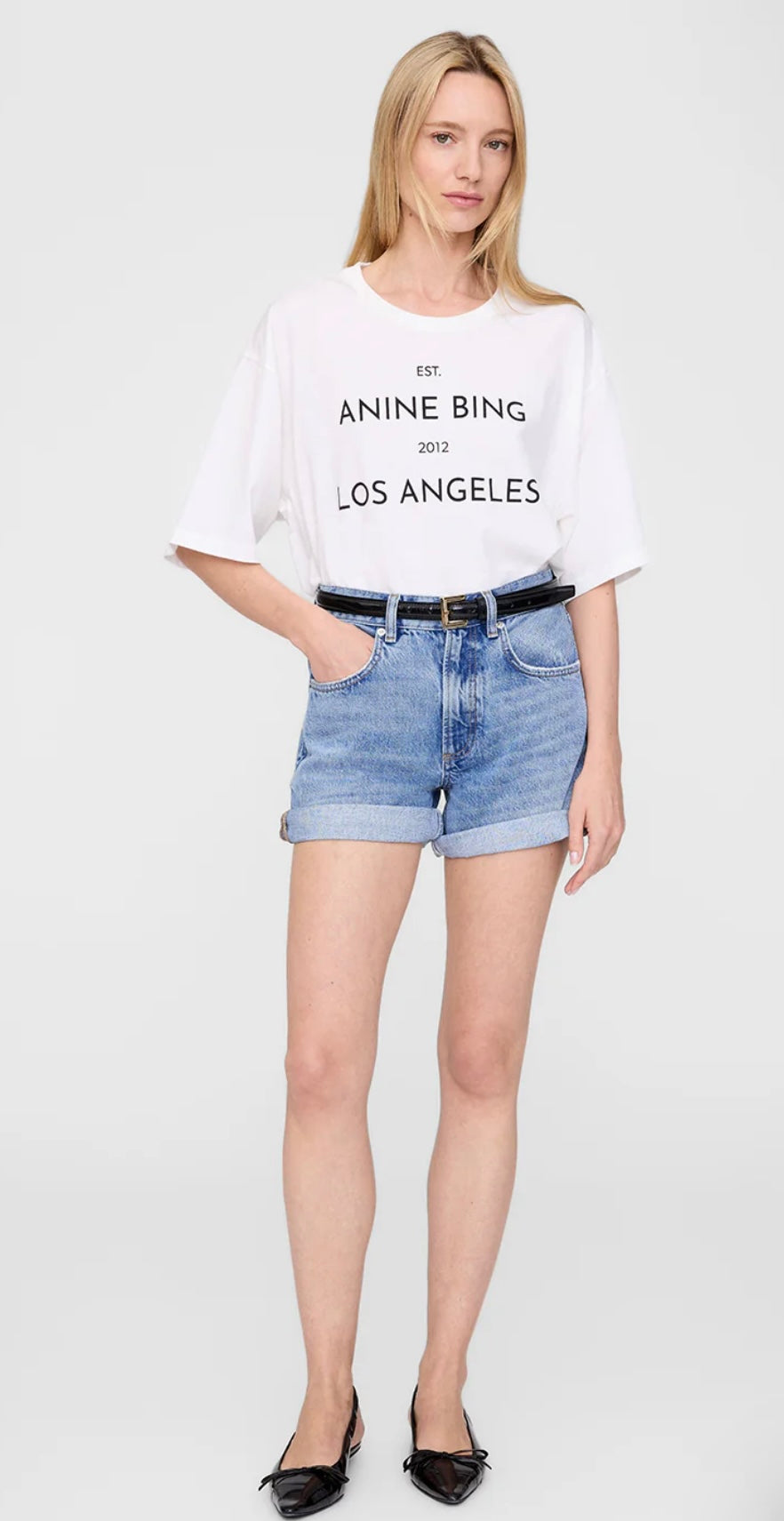 Anine Bing Rudy Tee Ivory