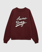 Load image into Gallery viewer, Anine Bing Miles Sweatshirt Chenille Signature Cabernet