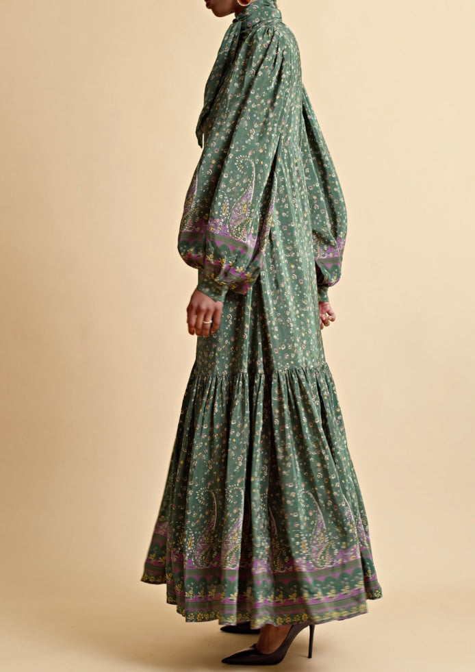 ByTiMo Satin Maxi Dress Boho