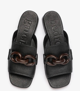 Pedro Garcia Ena slide - Black Leather