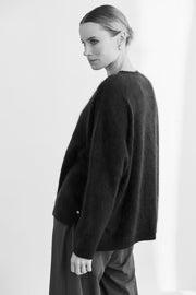 Mia Fratino Mae Cardigan Jet Black