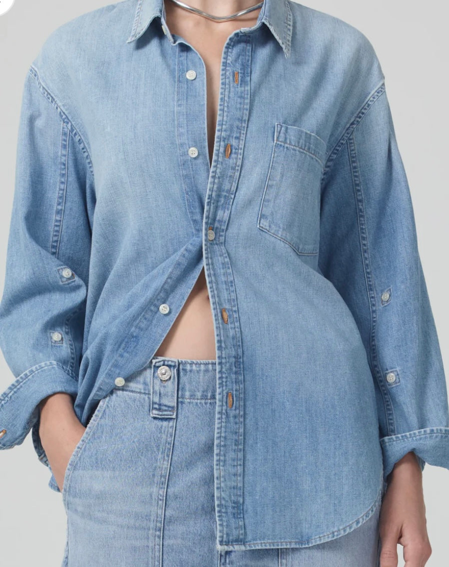 Citizens of Humanity Kayla Shirt in Tide