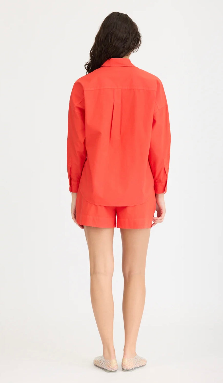LMND Chiara Classic Long Sleeve Shirt True Red