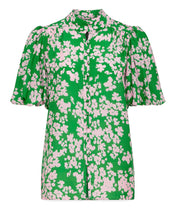 Load image into Gallery viewer, Cable Rosie Blouse Green Print