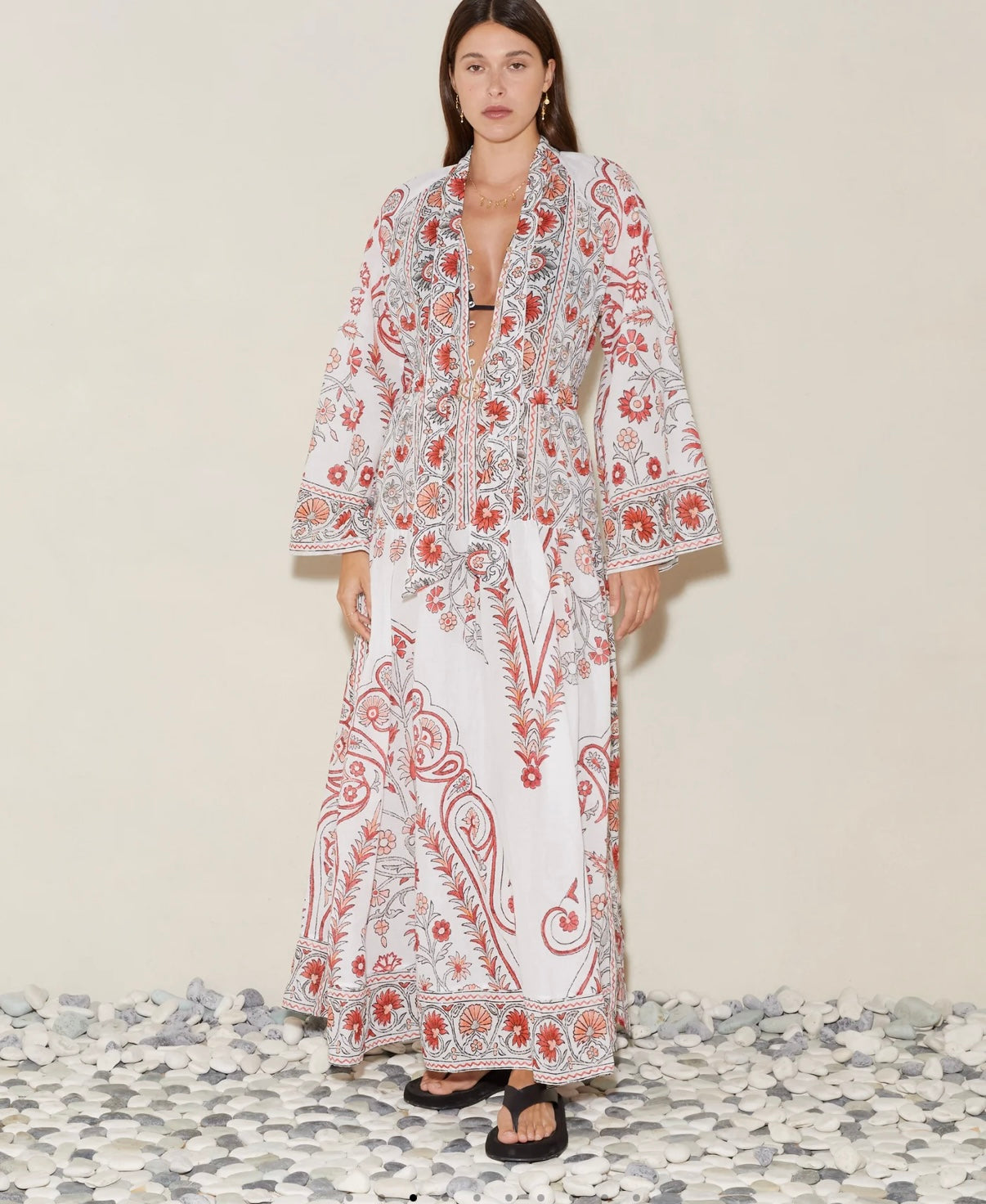 Boteh Dahlia Wide Sleeve Maxi Dress