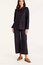 Load image into Gallery viewer, Cable Heather Denim Jacket in Indigo