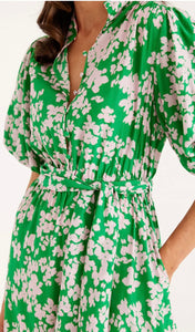 Cable Rosie Midi Dress Green