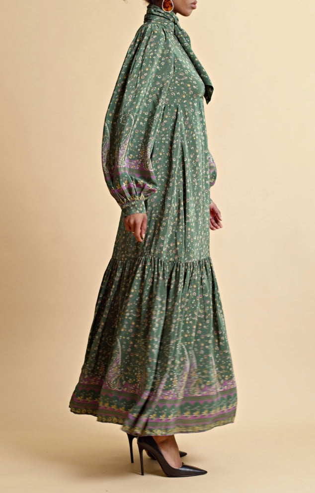 ByTiMo Satin Maxi Dress Boho