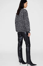 Load image into Gallery viewer, Anine Bing Miles Sweatshirt Grey Leopard