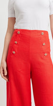 Load image into Gallery viewer, Alessandra Atlas Linen Pants in Rouge