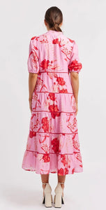 Alessandra Martina Cotton Silk Dress in Lolly Night Garden