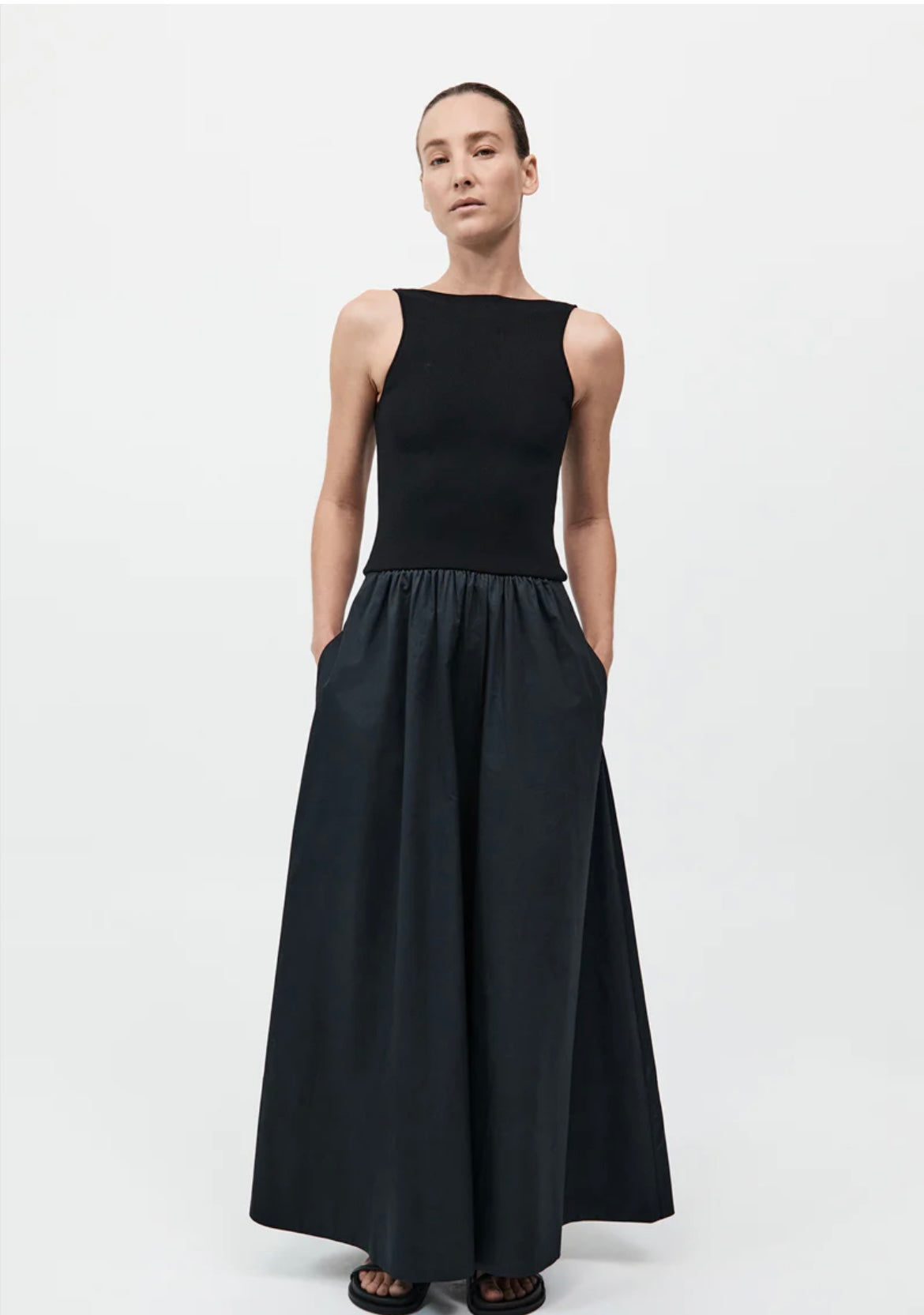 St Agni Bateau Cut Out Dress