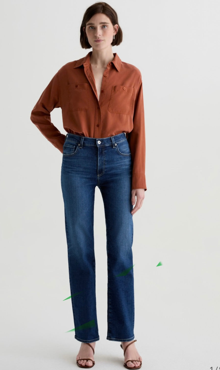 AG Brinley Mid Rise Straight - Poetic