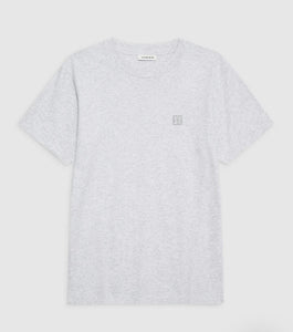 Anine Bing Lili Tee Framed Monogram  Heather Grey