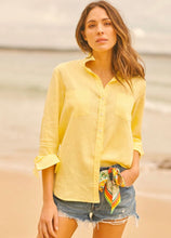 Load image into Gallery viewer, Shirty - Girlfriend Linen Shirt - Navy