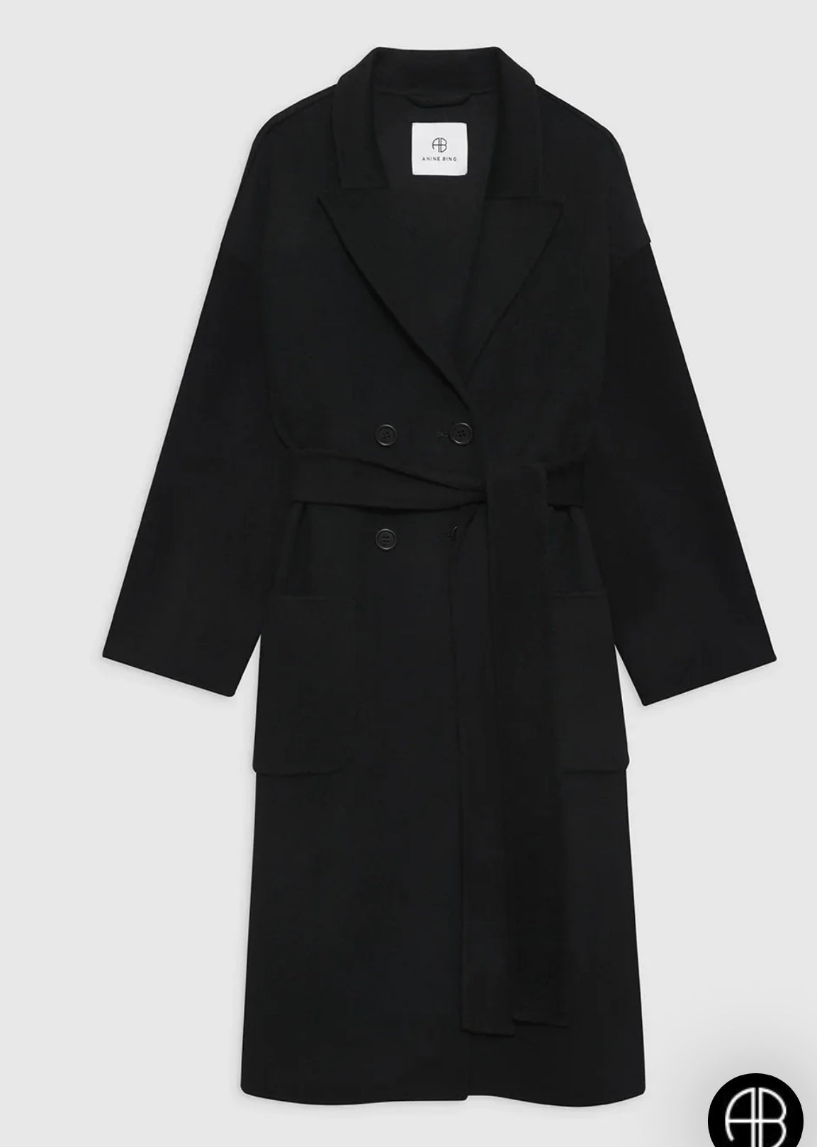 Anine Bing Dylan Coat Black