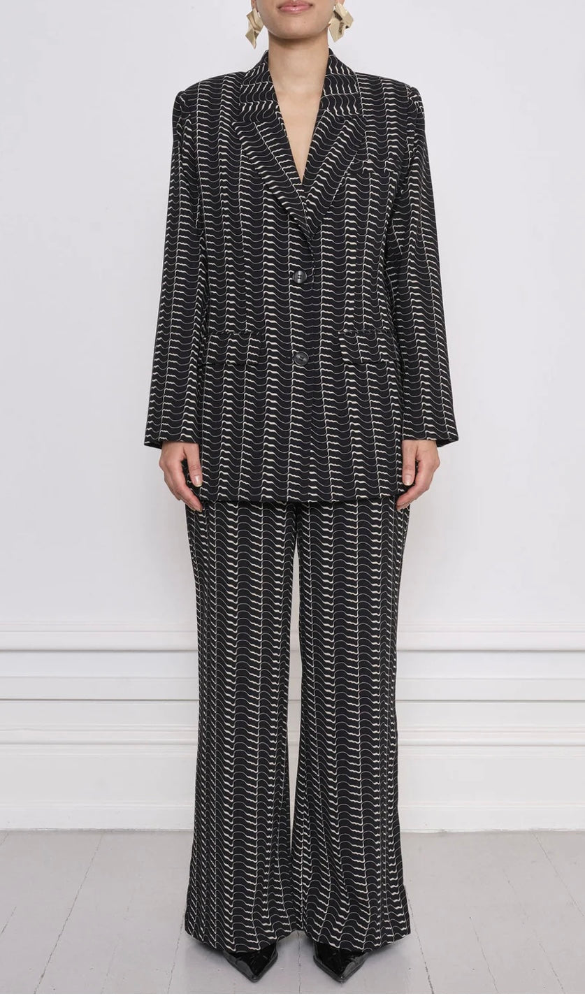 Notes Du Nord Inez Pants in Wave Art
