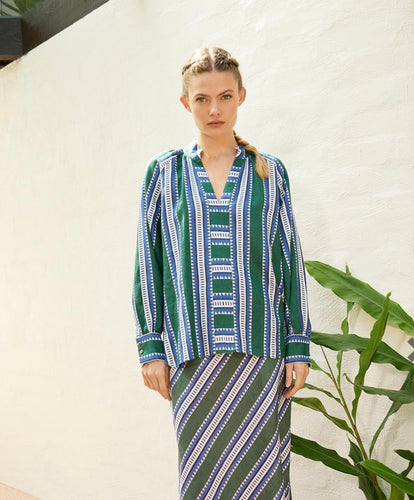 Dreamer Label Chloe Sun Blouse Green