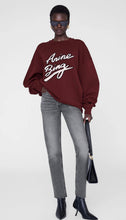 Load image into Gallery viewer, Anine Bing Miles Sweatshirt Chenille Signature Cabernet
