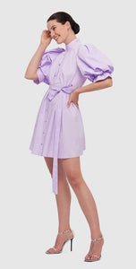 Leo Lin Eli Mini Dress Lilac