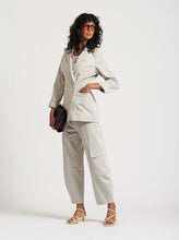 Load image into Gallery viewer, Le Stripe Le weekend Cotton Nylon Blazer Icy Grey