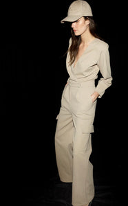 Notes Du Nord Inessa Jumpsuit in Silver Mink