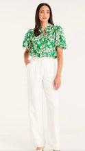 Load image into Gallery viewer, Cable Rosie Blouse Green Print