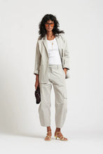 Load image into Gallery viewer, Le Stripe Le weekend Cotton Nylon Blazer Icy Grey