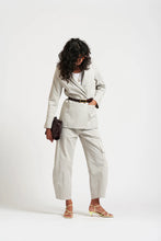 Load image into Gallery viewer, Le Stripe Le weekend Cotton Nylon Blazer Icy Grey