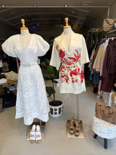 Load image into Gallery viewer, Rebecca Vallance Puff sleeve Midi Dress White