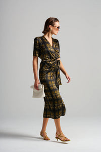 Le Stripe Le Cocktail Print Dress Olive / Black