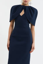 Load image into Gallery viewer, Rebecca Vallance Xena Midi Dress Navy